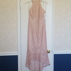 Enfocus Studio High-Low Lace Dress